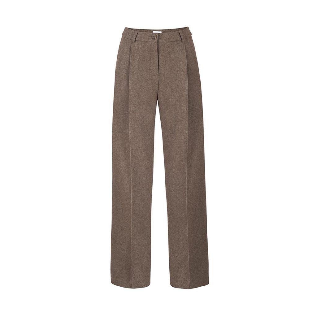 Women's Brown Trousers Extra Small Coocoomos