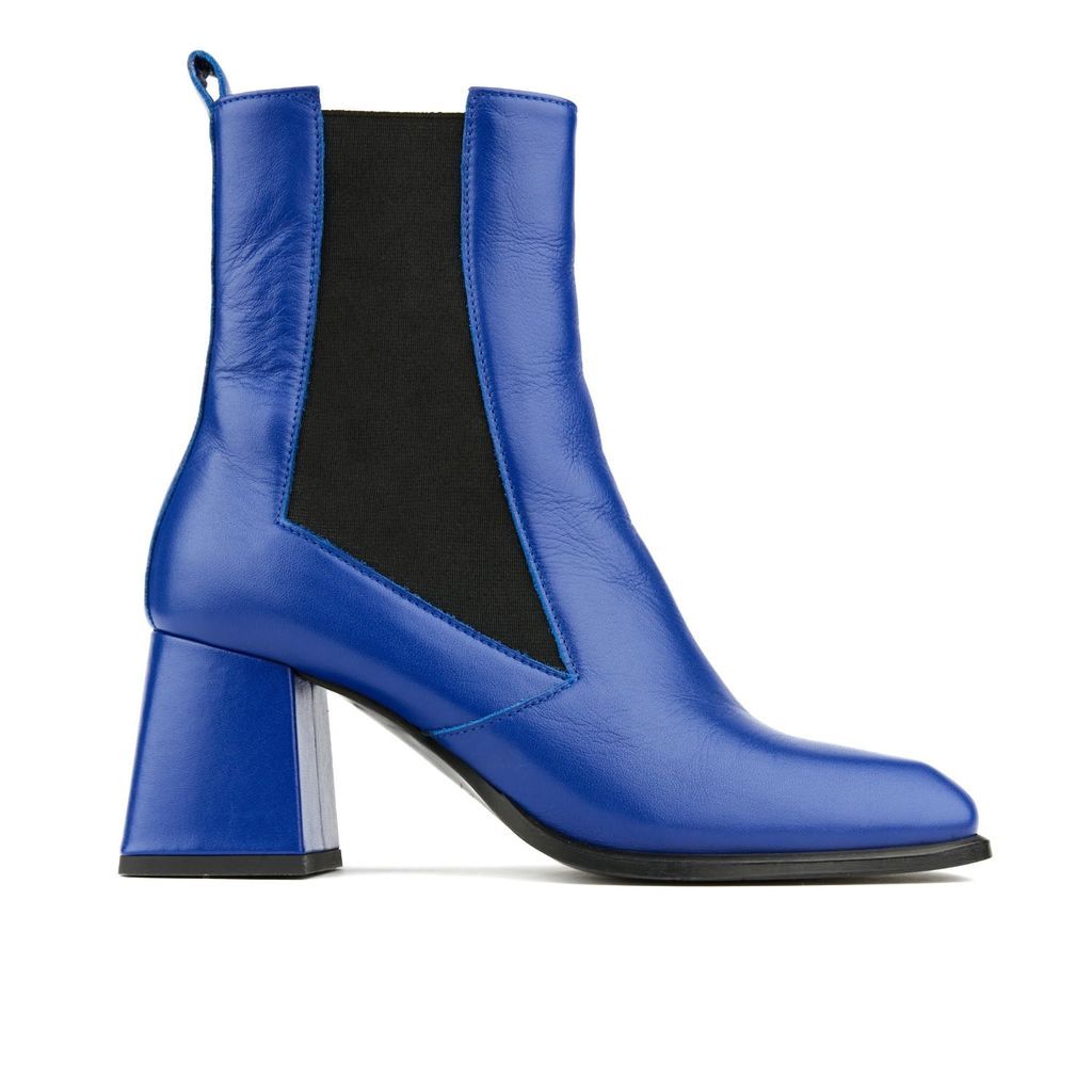 Claudia - Bright Blue - Womens Ankle Boot 3 Uk Embassy London USA