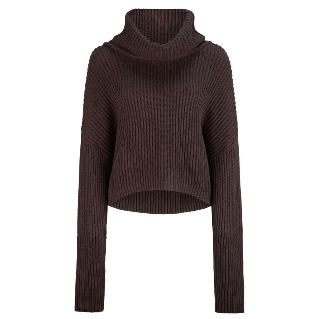 Women's Brown Pine Jumper - Stone Small dref by d