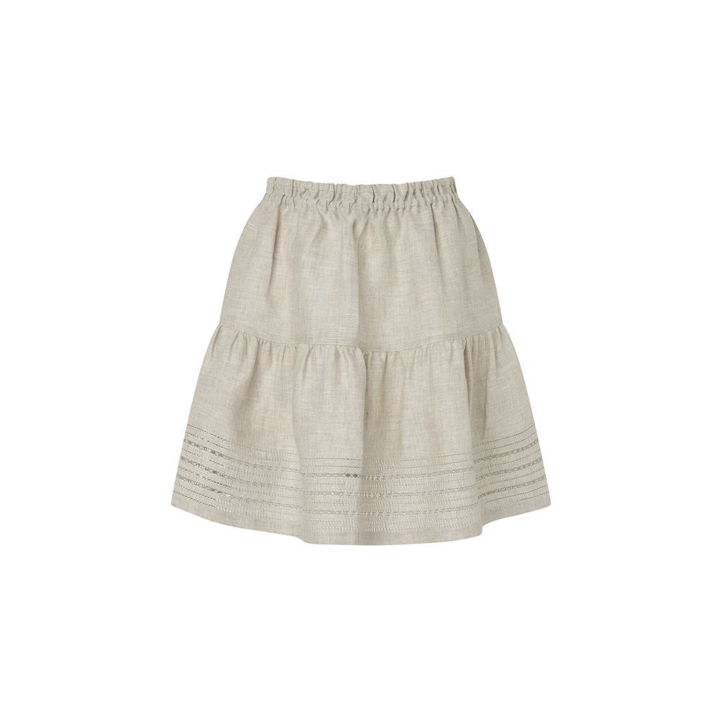 Women's Neutrals / Grey Yarina Mini Skirt In Dove Gray One Size BALUSHKA