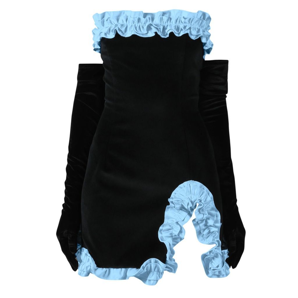 Women's Mimi Mini Dress - Black / Blue Medium Miscreants