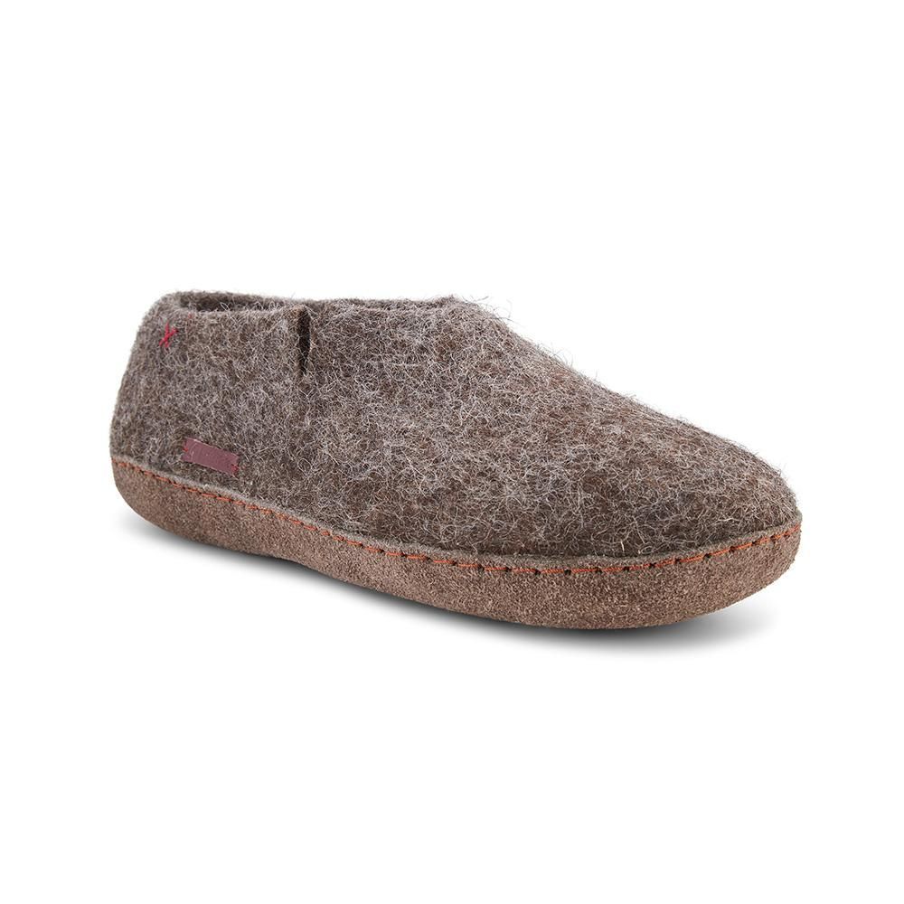 Women's Classic Shoe - Brown With Suede Sole 2 Uk Betterfelt