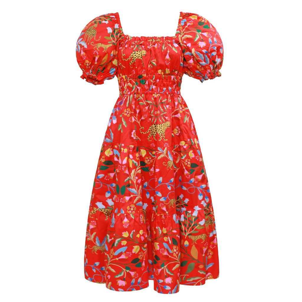 Women's Holiday Red Midi Dress Extra Small Jessie Zhao New York