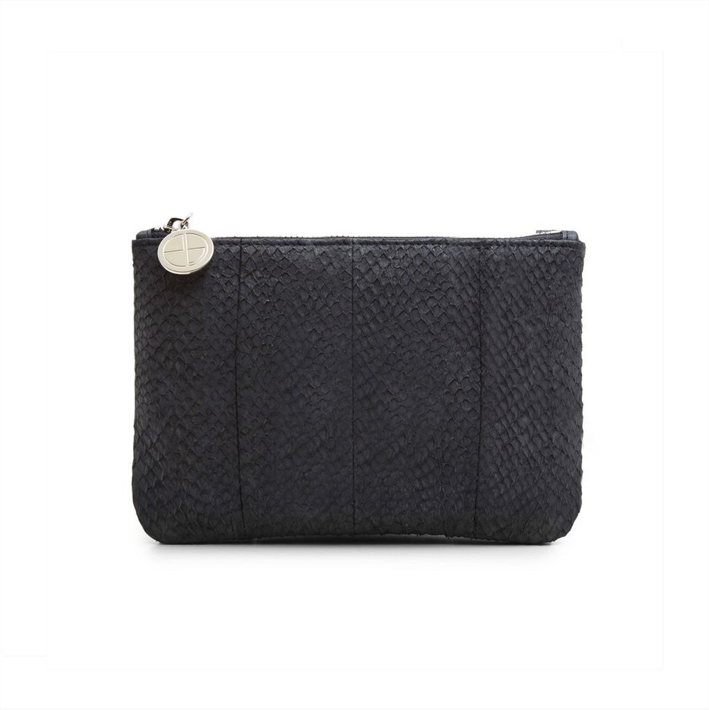 Women's Inger Mini Black Salmon Leather Shoulder Bag One Size STUDIO EBN