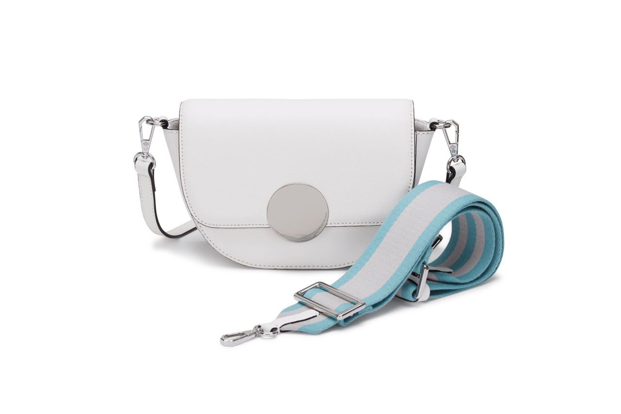 Women's Lottie Saddle Crossbody - White One Size Oryany