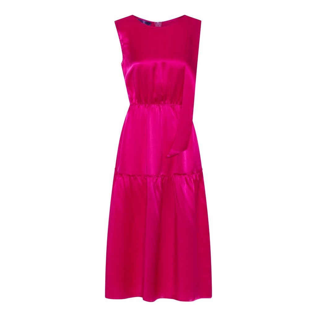 Women's Pink / Purple Sophie Satin Dress Extra Small Jo Kilda