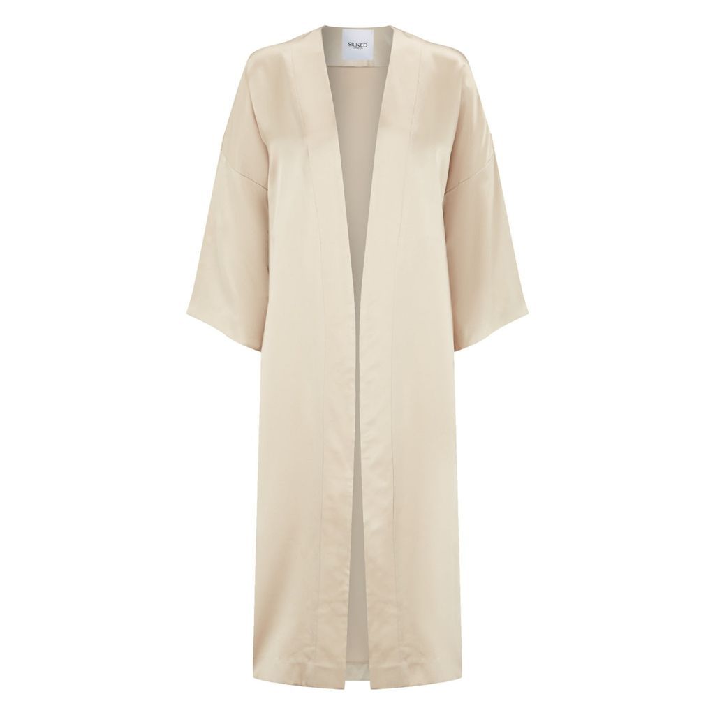 Women's Silked London Kimono - White Xxs