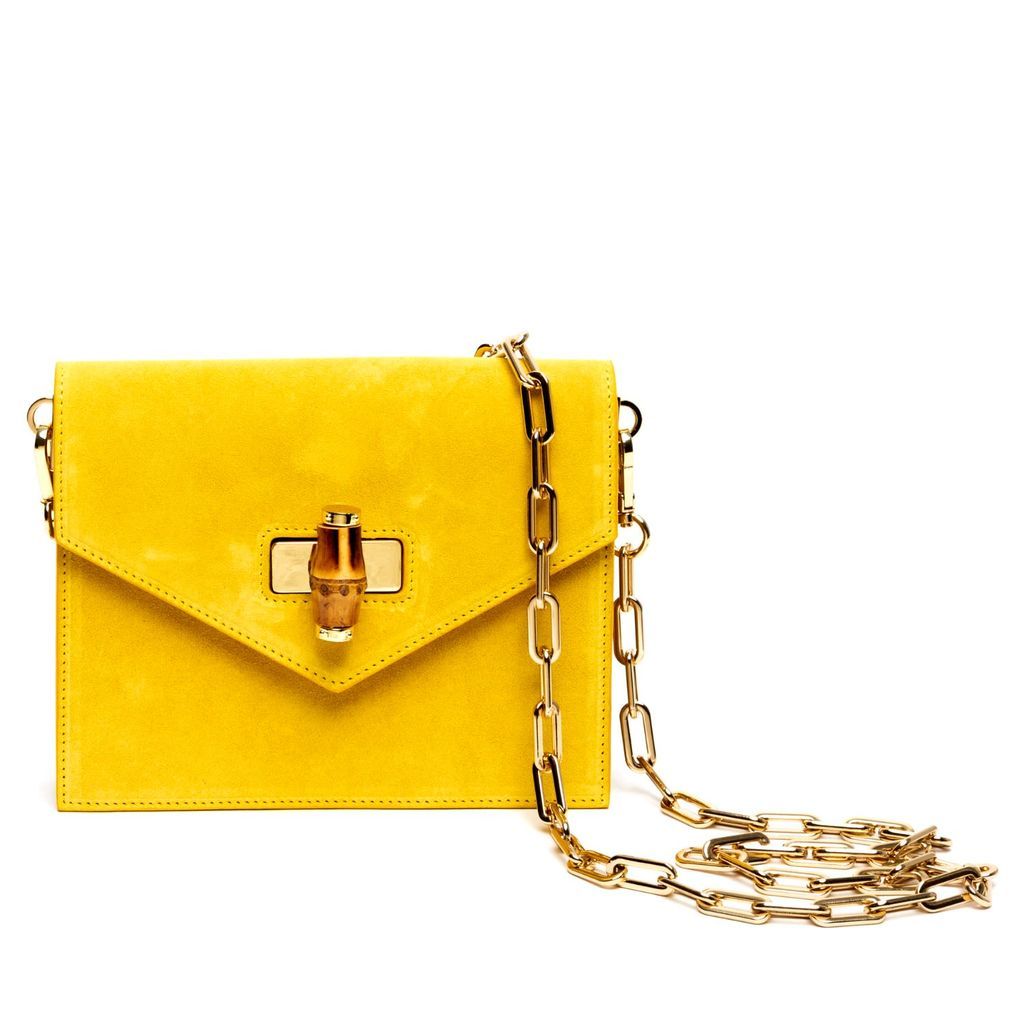 Women's Margaux Canary Suede Crossbody Bag Primo Luxe