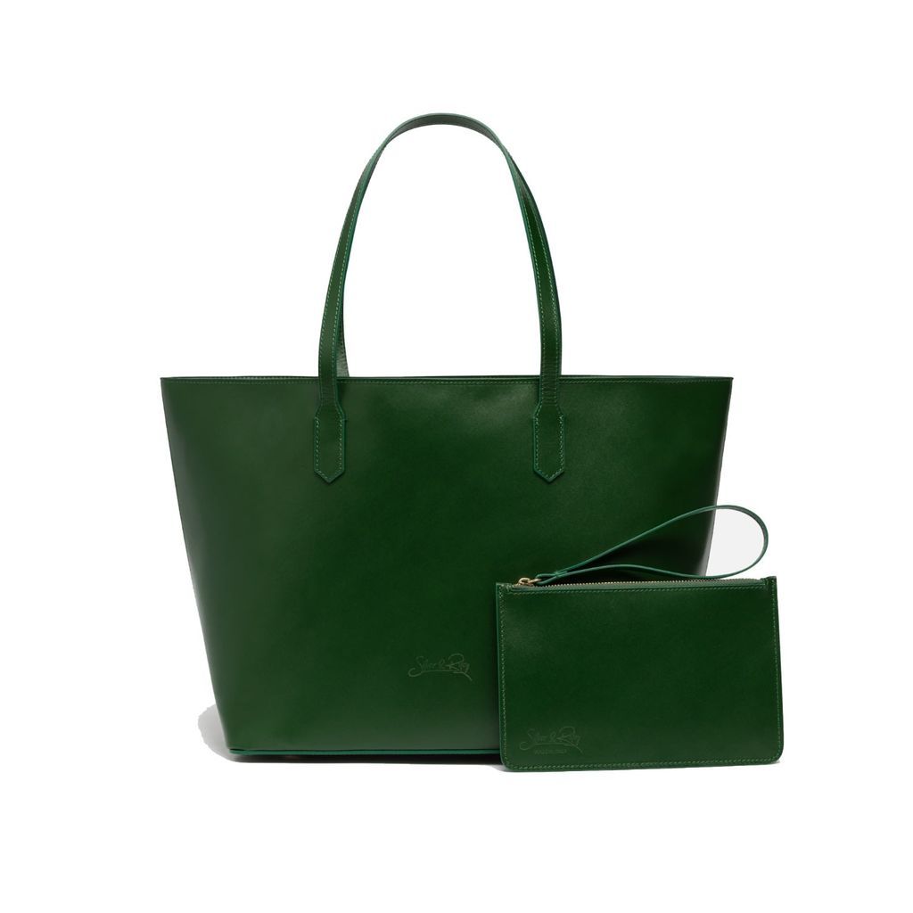 Women's Manila All Purpose Carryall Tote Bag In Forest Green One Size Silver & Riley