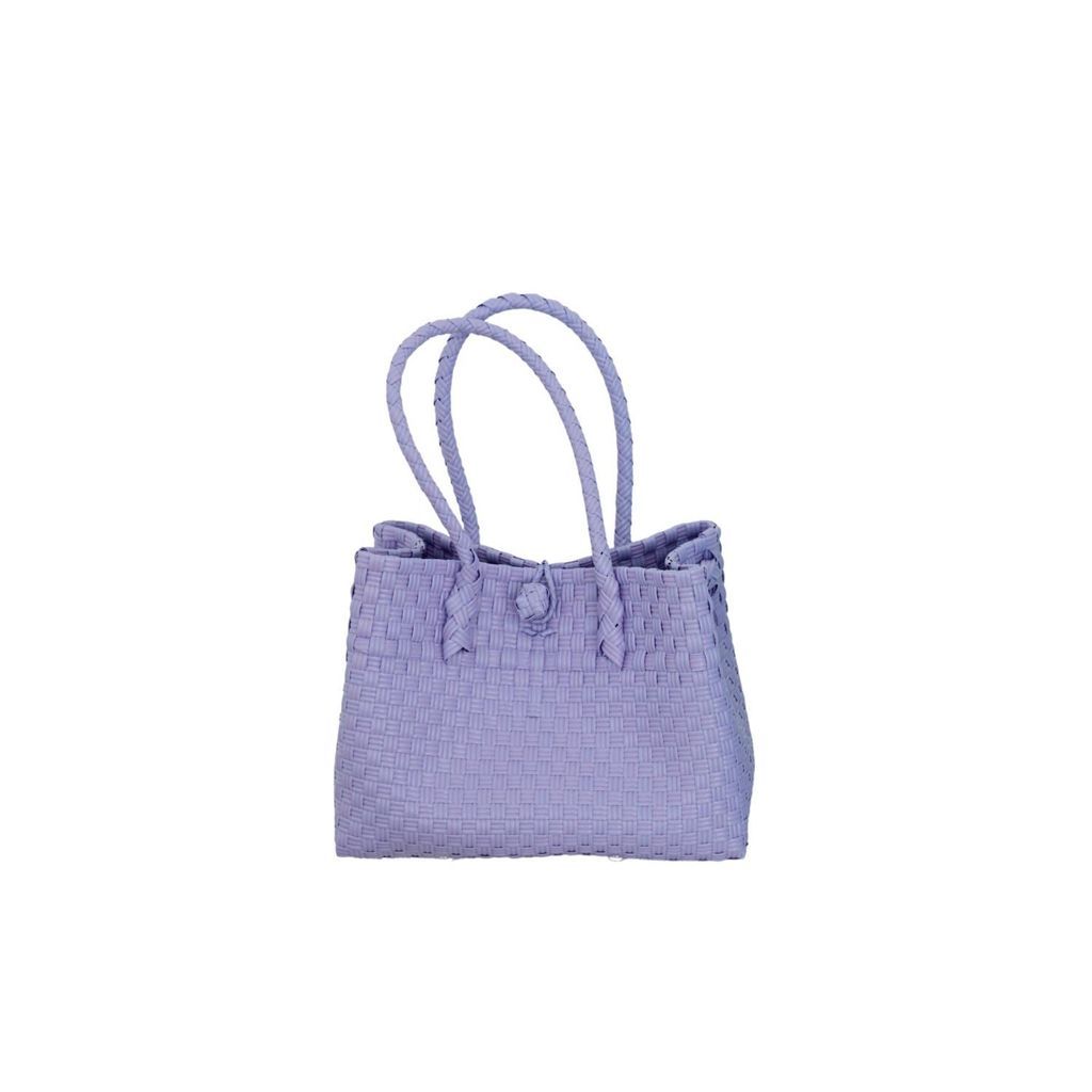 Women's Zoe Recycled Plastic Woven Tote Small - Lavender Pink Haley
