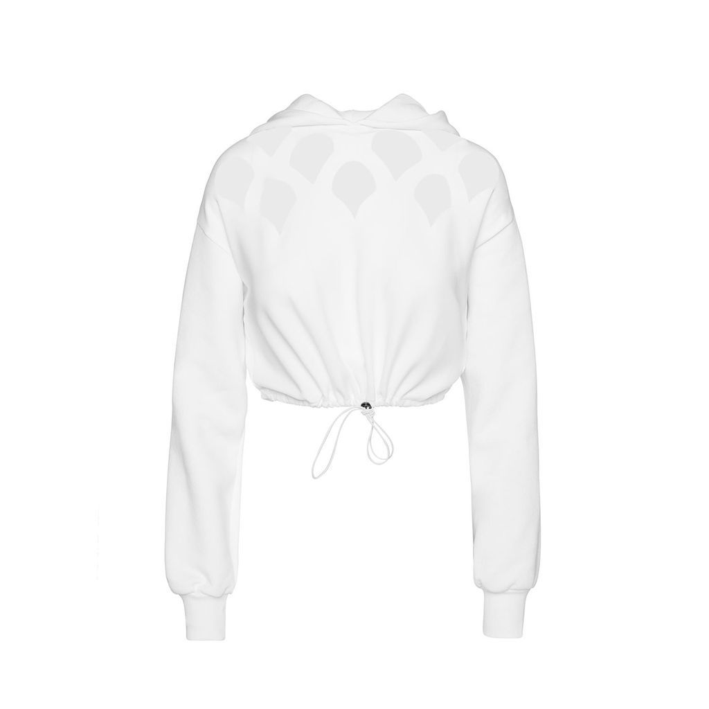 Women's Cropped Hoodie In White Extra Small CUTCUUTUR