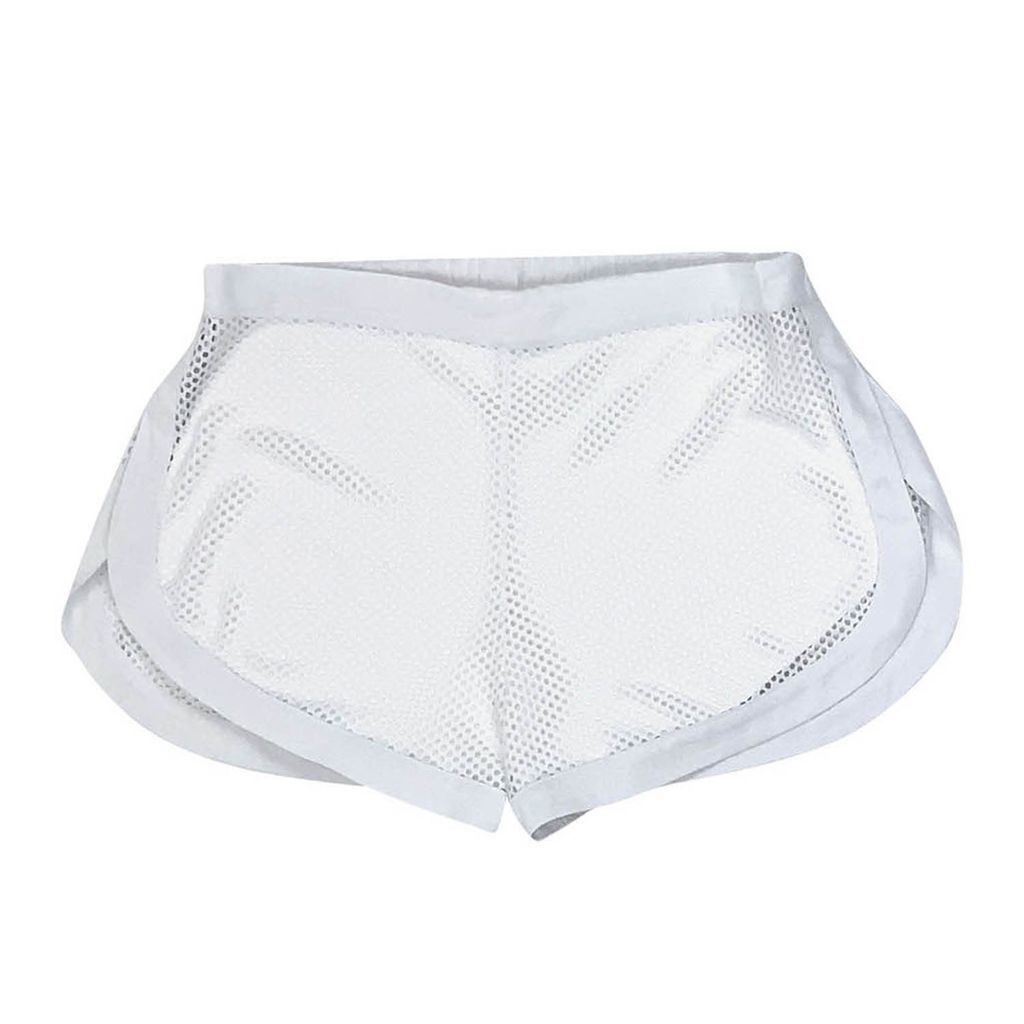 Women's Daring Net Shorts - White Xs/S Nokaya
