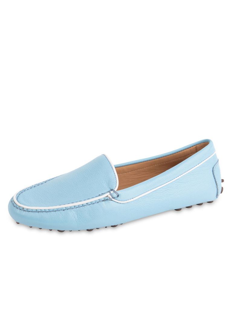 Women's Jill Piped Driving Moccasin Sky Blue 4.5 Uk Patricia Green