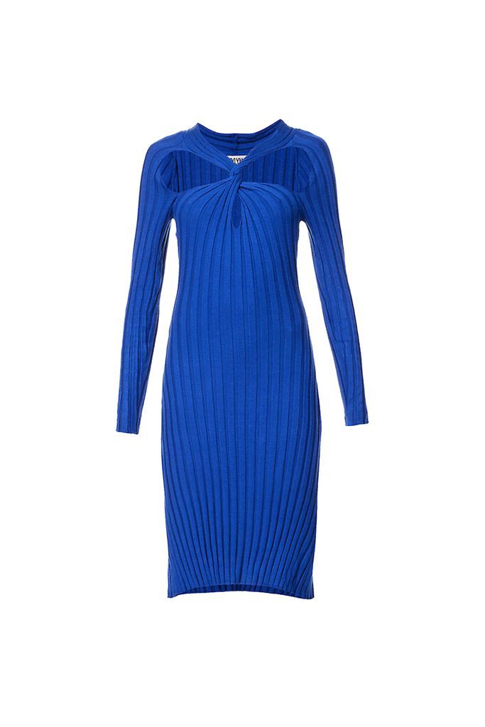 Women's Juliette Electric Blue Twist Dress Small AMY LYNN