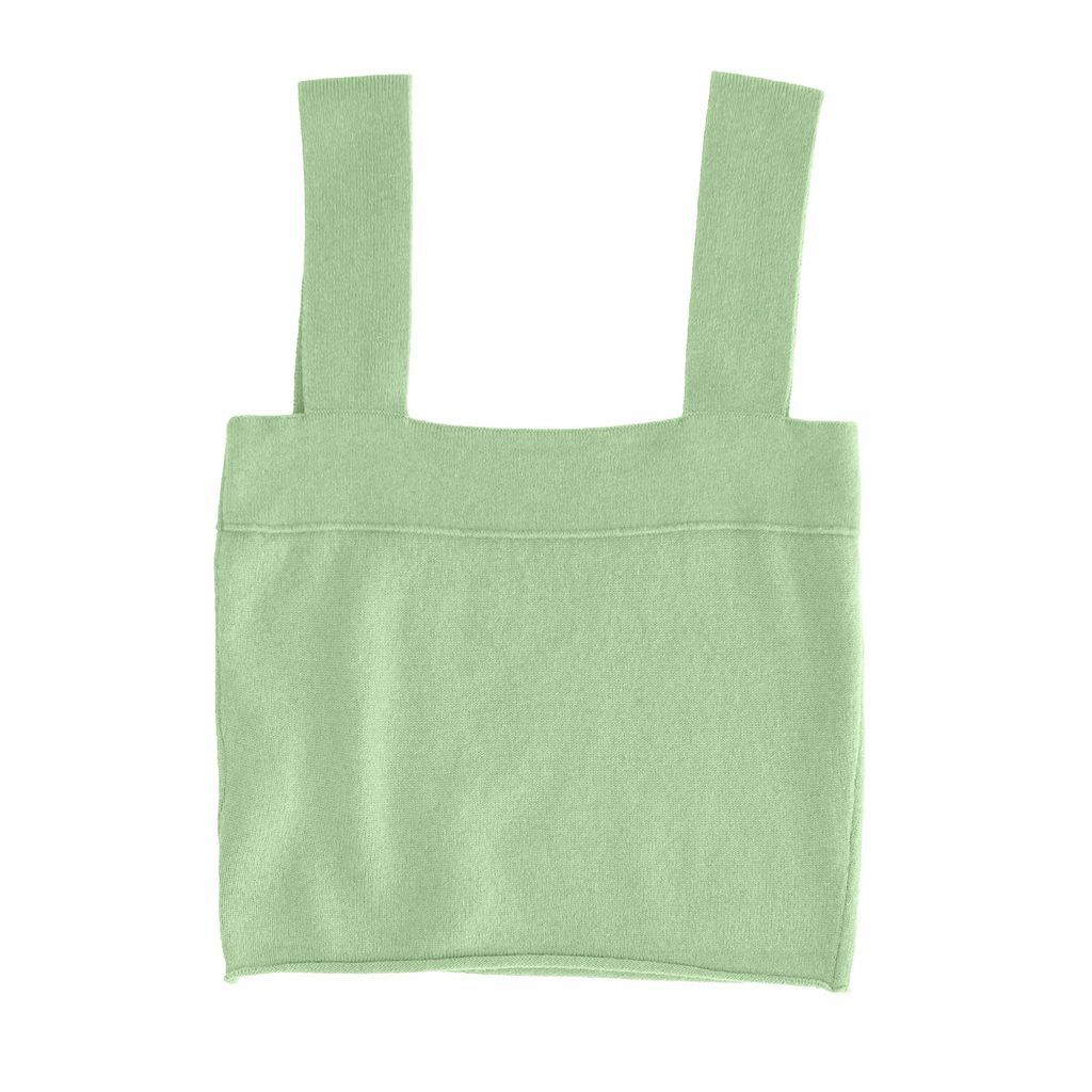 Women's Green Cashmere Bralette - Pear Extra Small Zenzee