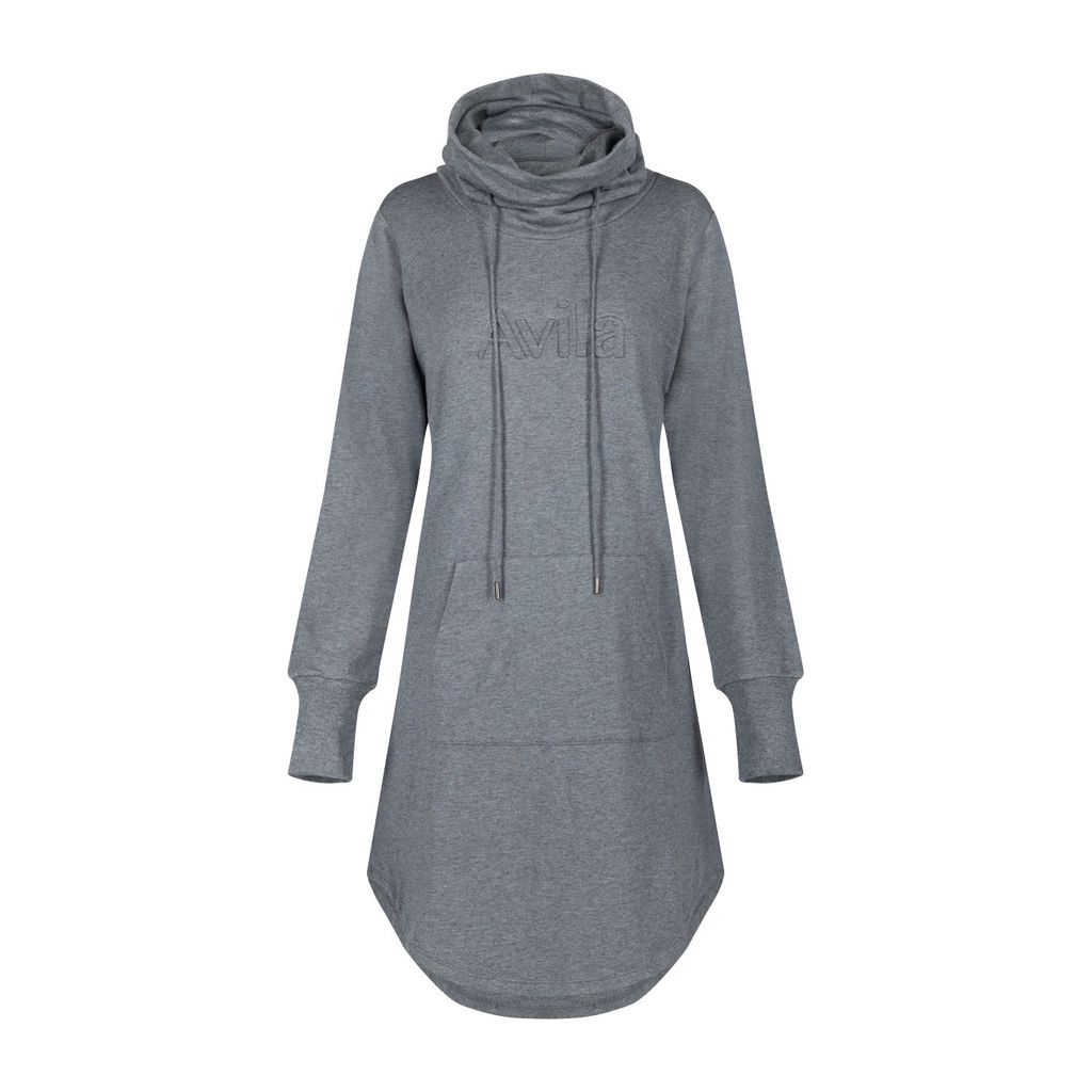Women's Grey Isla Cowl Dress Extra Small Avila activewear