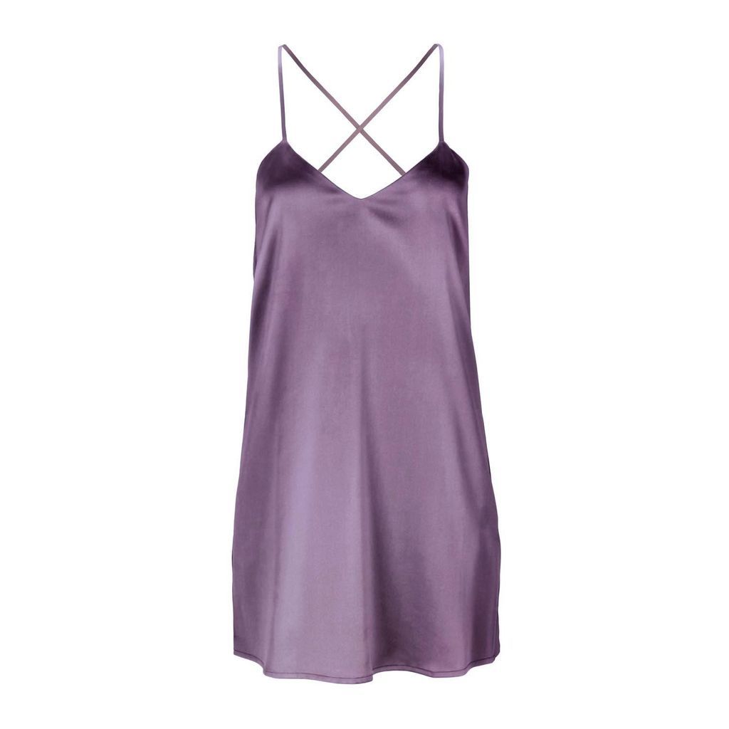 Women's Pink / Purple Silk Slip Dress 