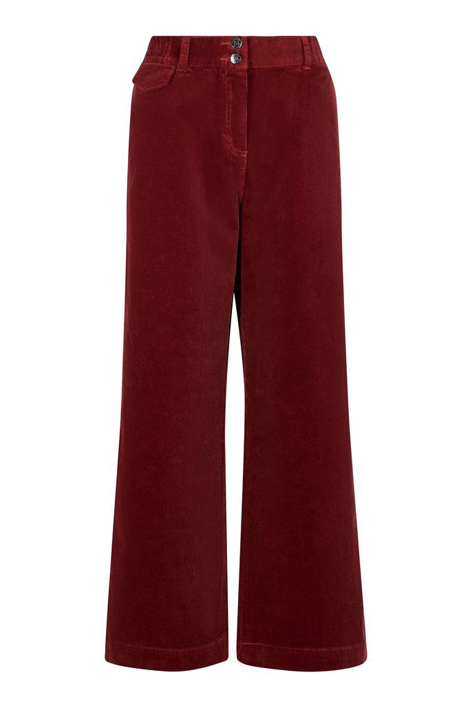 Women's Red Tiger - Organic Cotton Cord Trousers Cherry Extra Large KOMODO