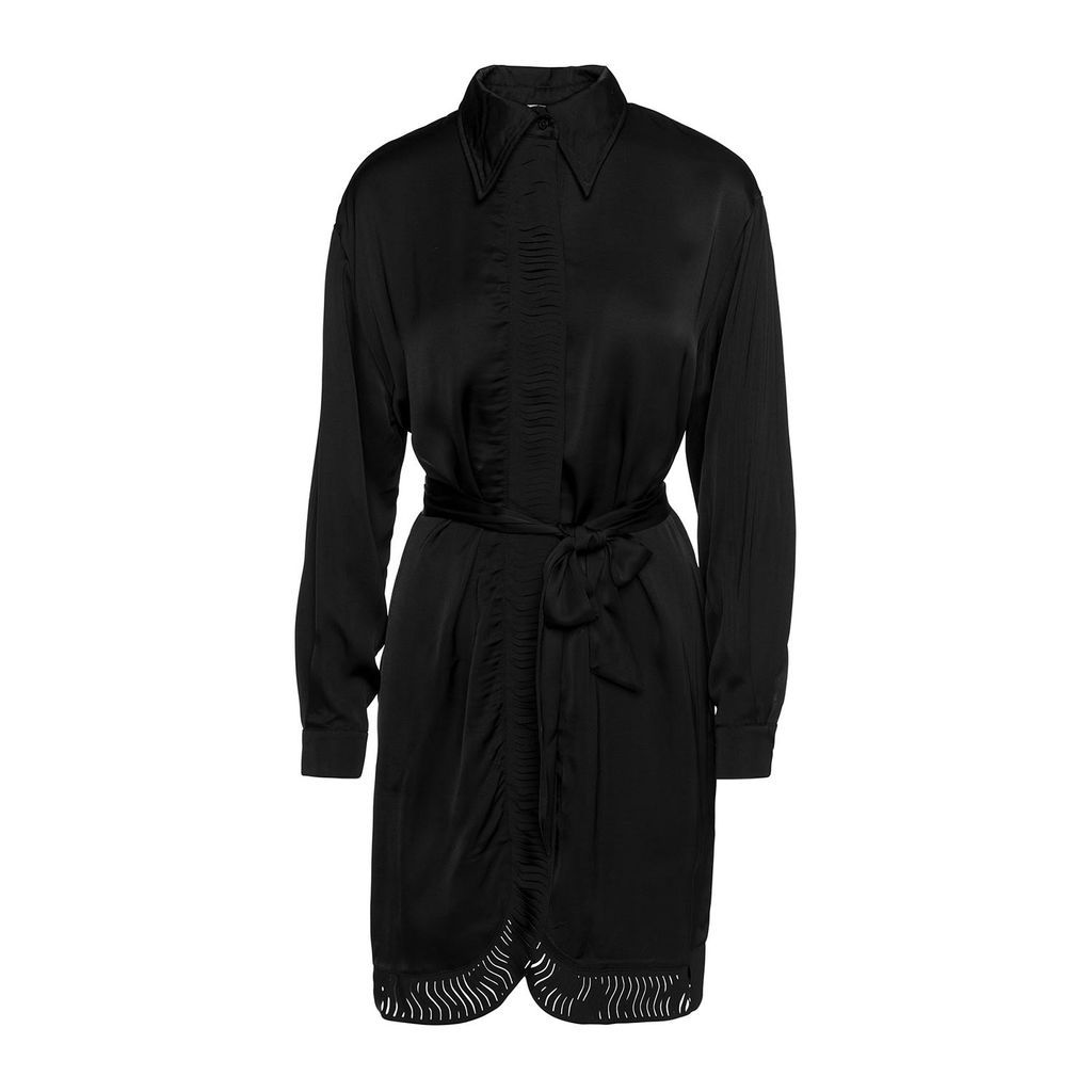 Women's Shirt Dress In Black Extra Small CUTCUUTUR