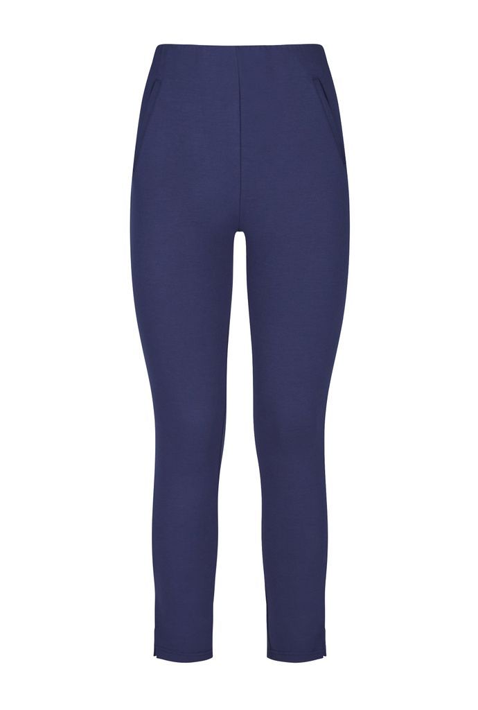 Women's Split Hem Trousers - Blue Extra Small James Lakeland