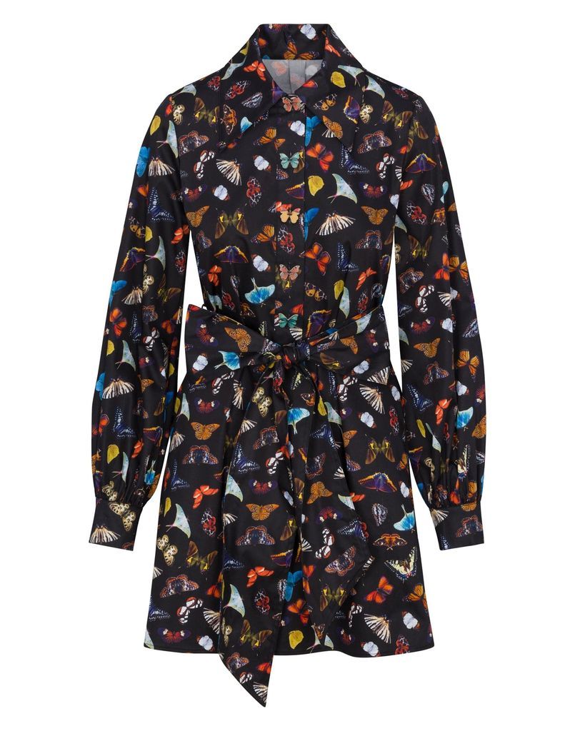 Women's The Butterfly Shirt Dress - Black 4Xs Meghan Fabulous