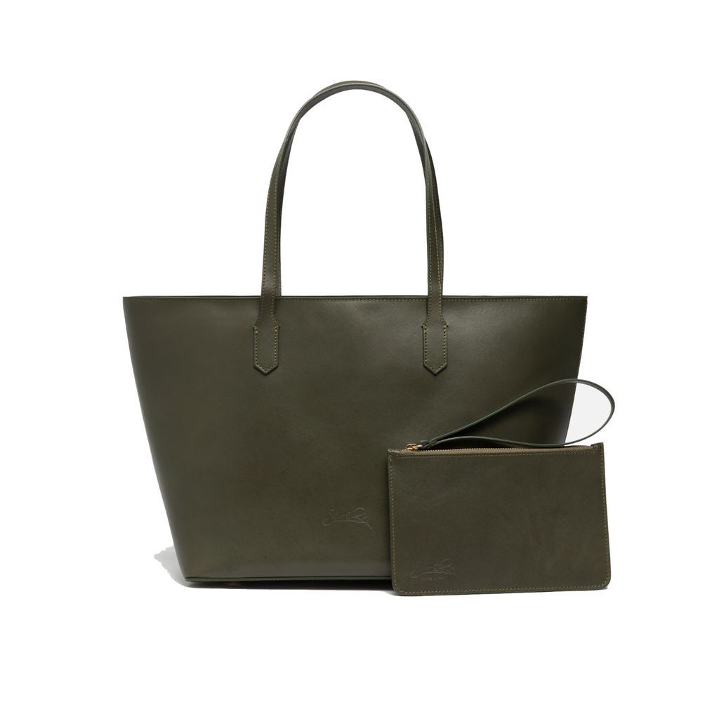 Women's Manila All Purpose Carryall Leather Tote Bag In Toasted Olive Green One Size Silver & Riley