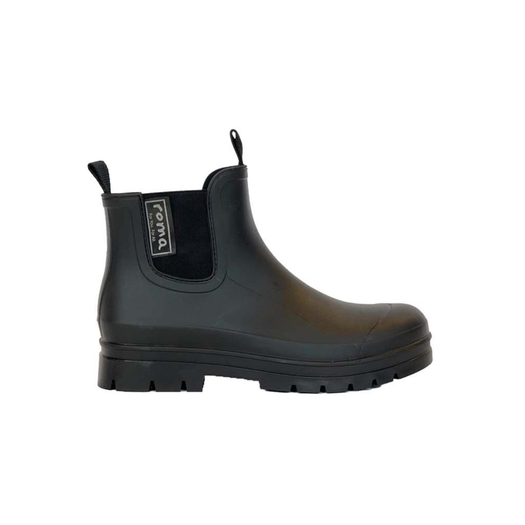 Ankle Matte Black Women's Rain Boots 4 Uk Roma Boots