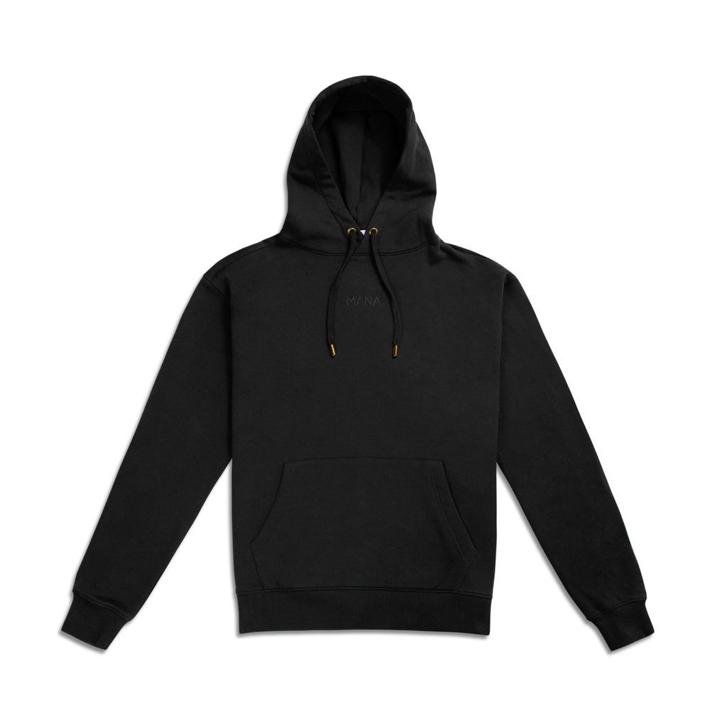 Black Deluxe Hoodie Womens Charcoal Grey Extra Small MANA The Movement