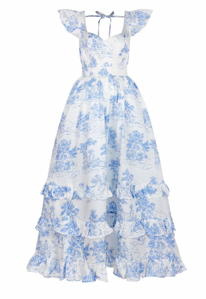 Blue Ladies Only Toile Fairytale Dress Extra Large Poppy Angeloff