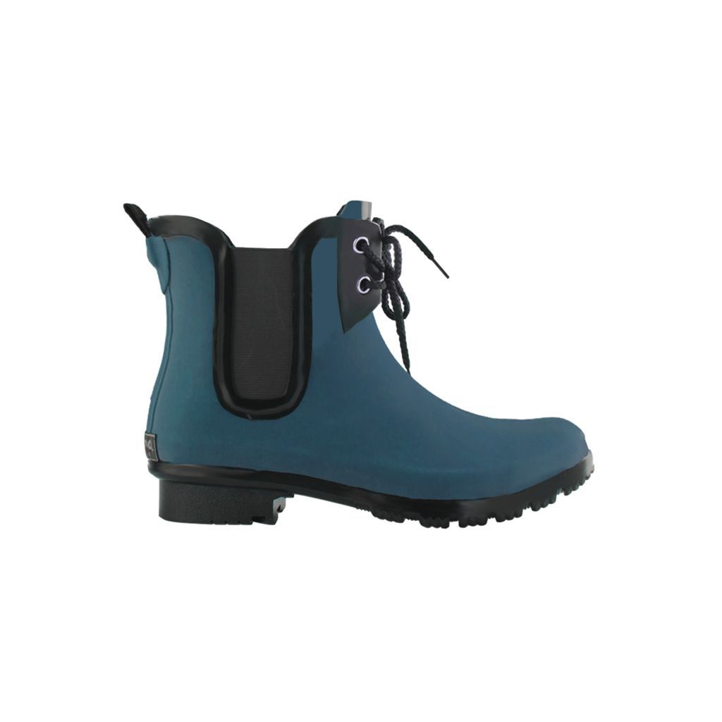 Chelsea Lace Matte Teal Women's Rain Boots 4 Uk Roma Boots