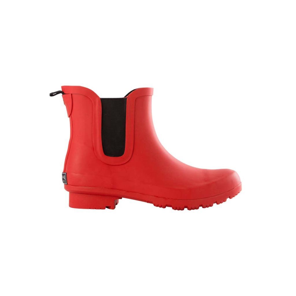 Chelsea Matte Red Women's Rain Boots 4 Uk Roma Boots