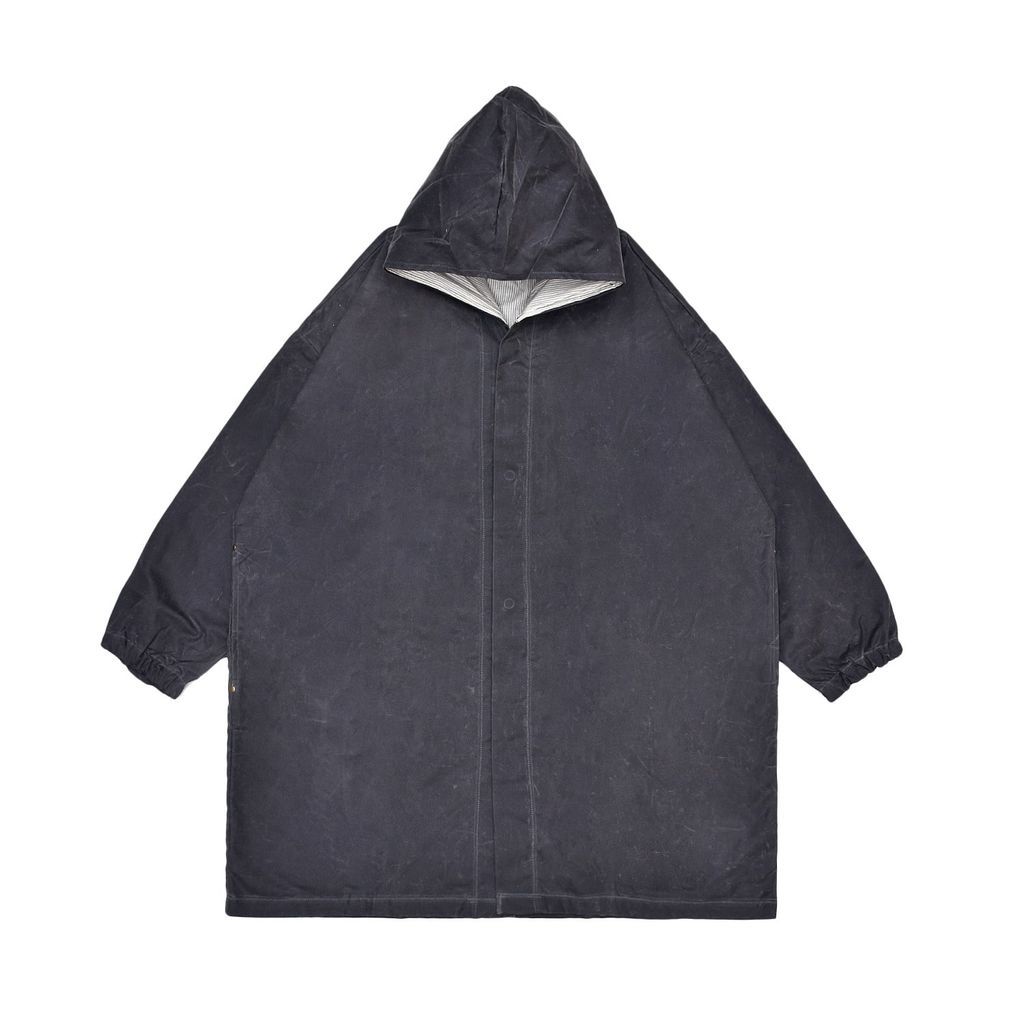 Grey Women's Falcon Jacket - Charcoal Waxed Canvas Extra Small LaneFortyfive