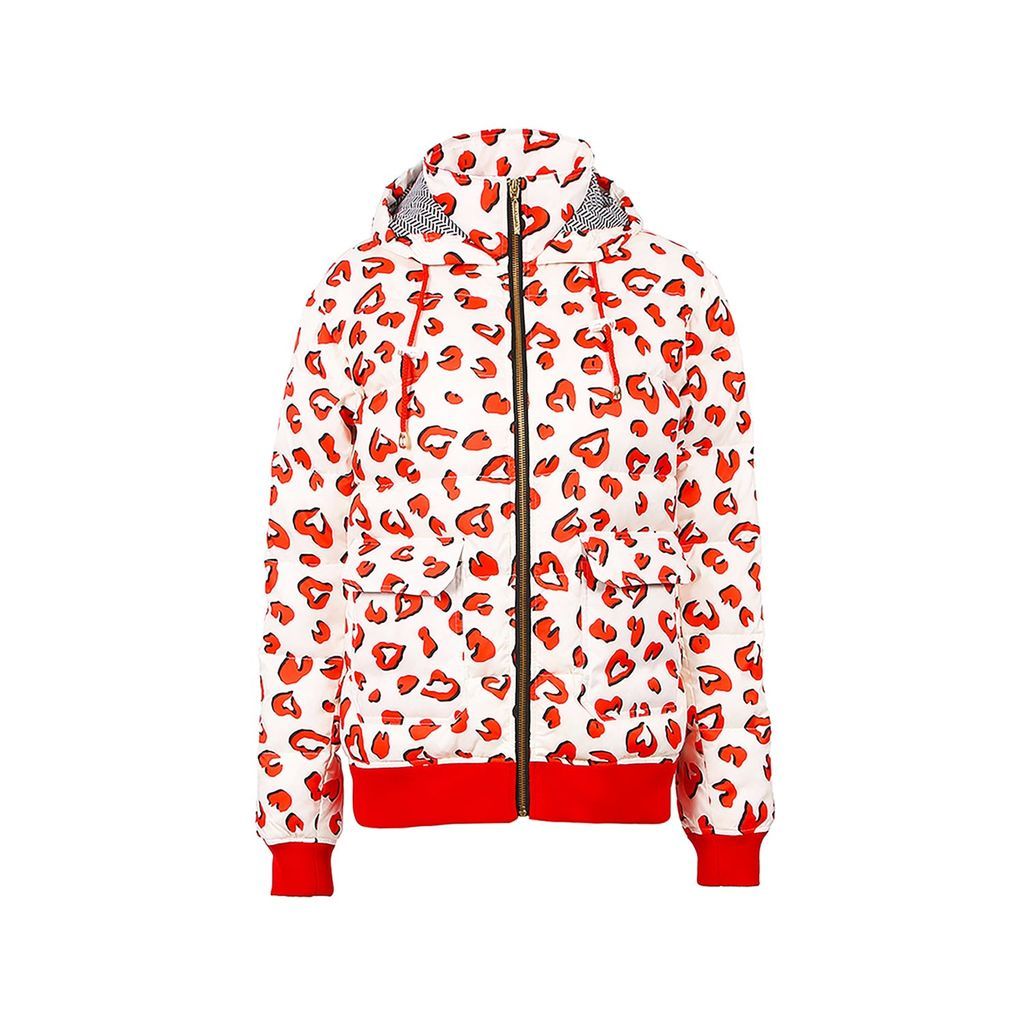 Red / White Women - Fashion Puffer Jacket - Candy Apple Red - Mon Coeur Extra Small Yvette LIBBY N'guyen Paris