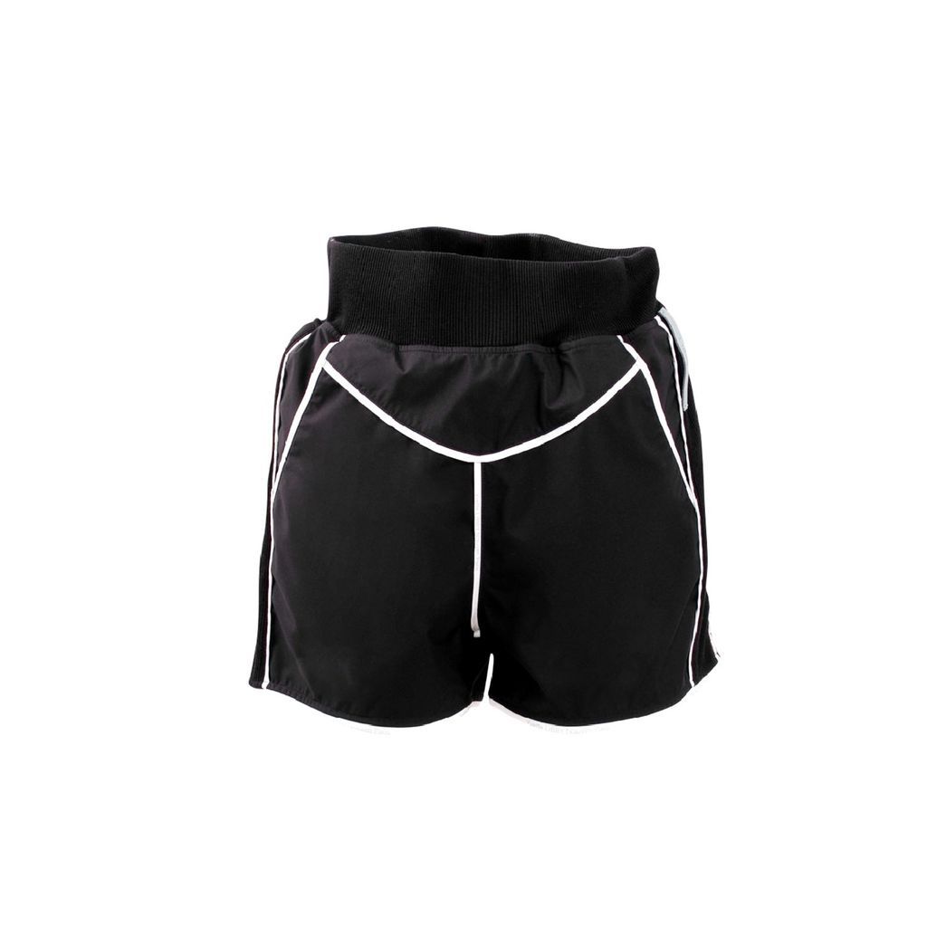 Women - High-Tech Waterproof & Breathable Fabric Shorts - Black - Chez Toi Extra Small Yvette LIBBY N'guyen Paris