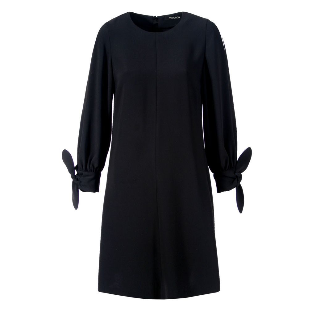 Women's Agathe Black Mini Flared Dress Extra Small VIKIGLOW