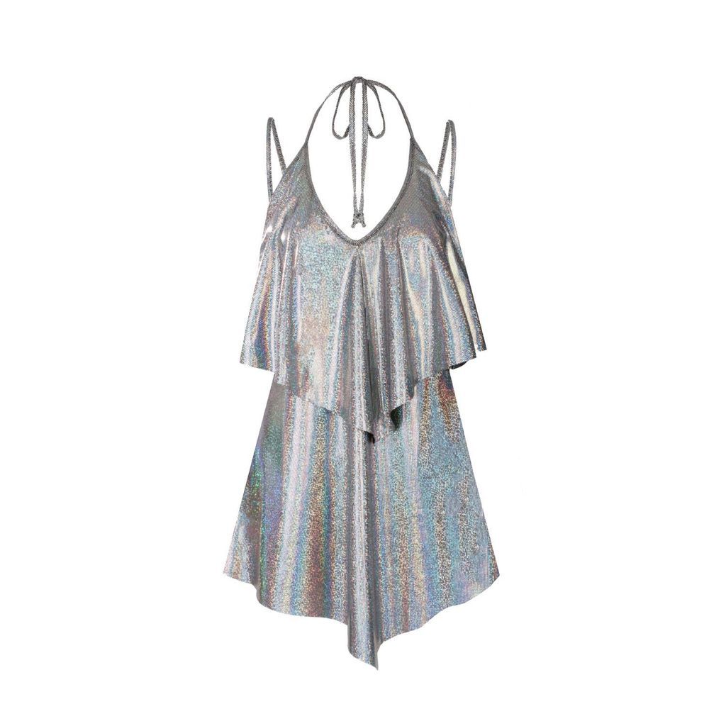 Women's Alice Disco Silver Dress Extra Small LORA