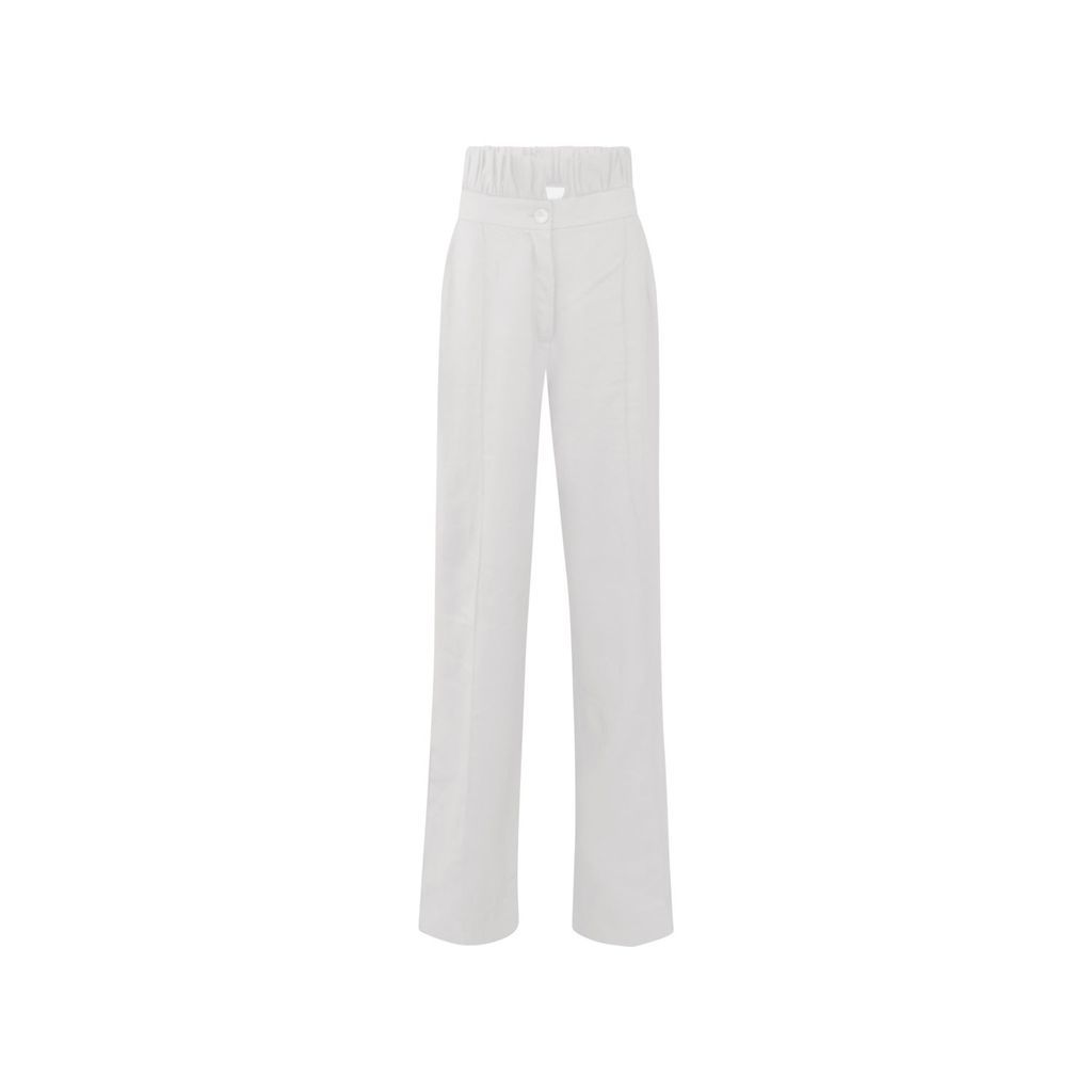 Women's Anja Linen Trousers - White Extra Small MAET