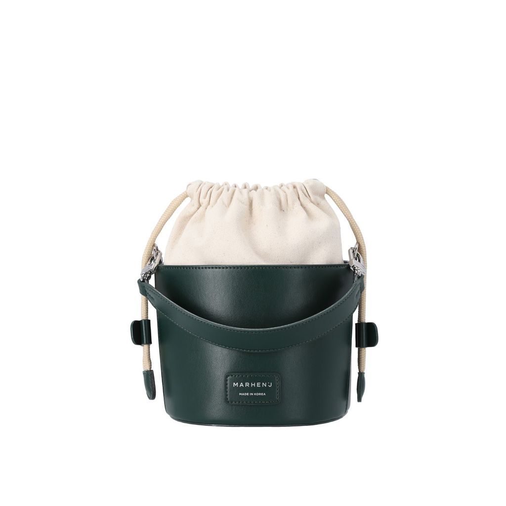 Women's Apple Leather Bucket Bag - Roa - Dolce Green MARHEN. J
