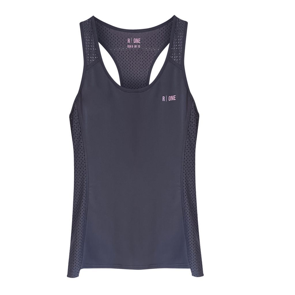 Women's B-Confident Recycled Material Sports Vest - Grey Large Reflexone
