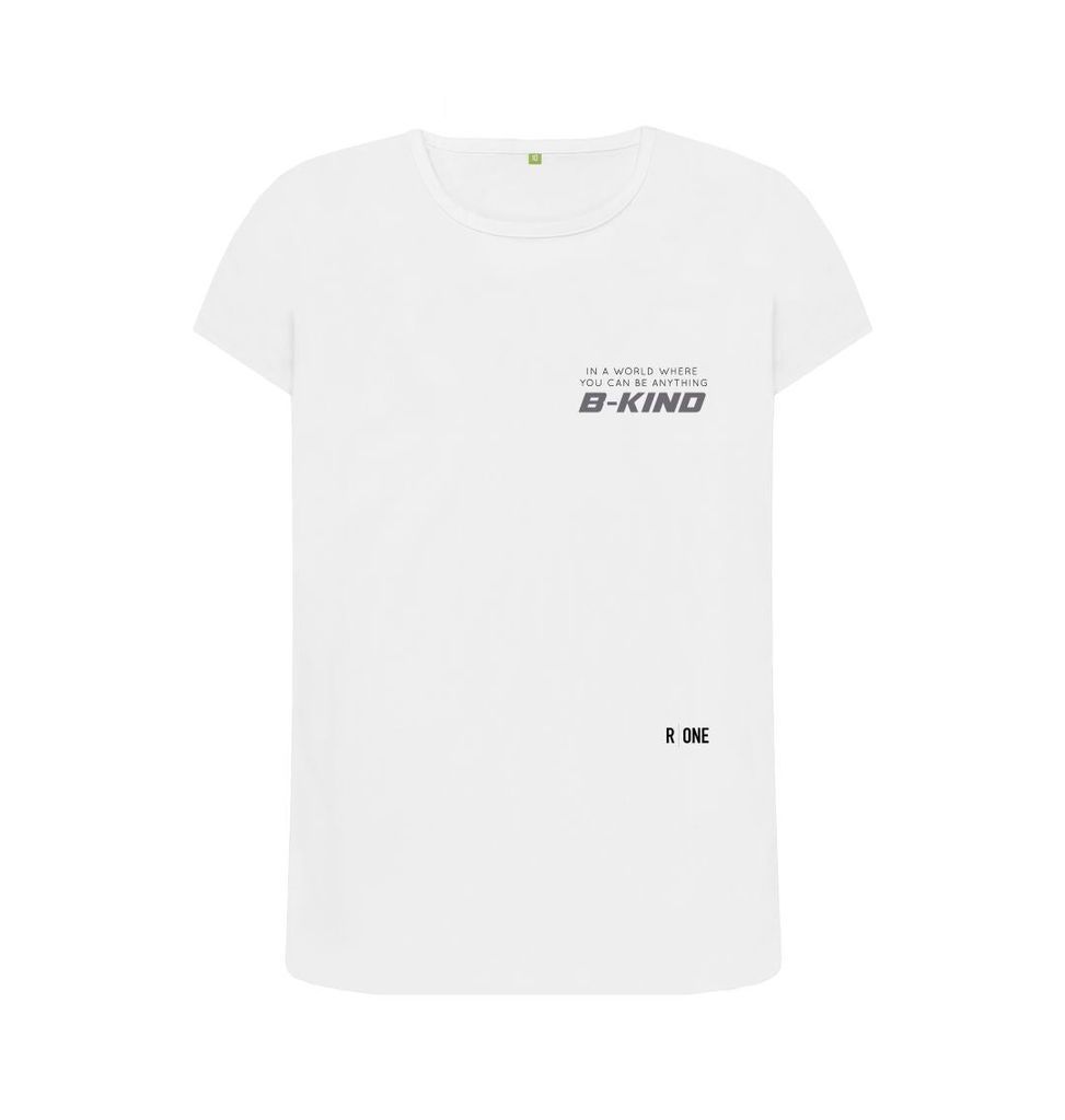 Women's B-Kind Organic T-Shirt - White Extra Small Reflexone