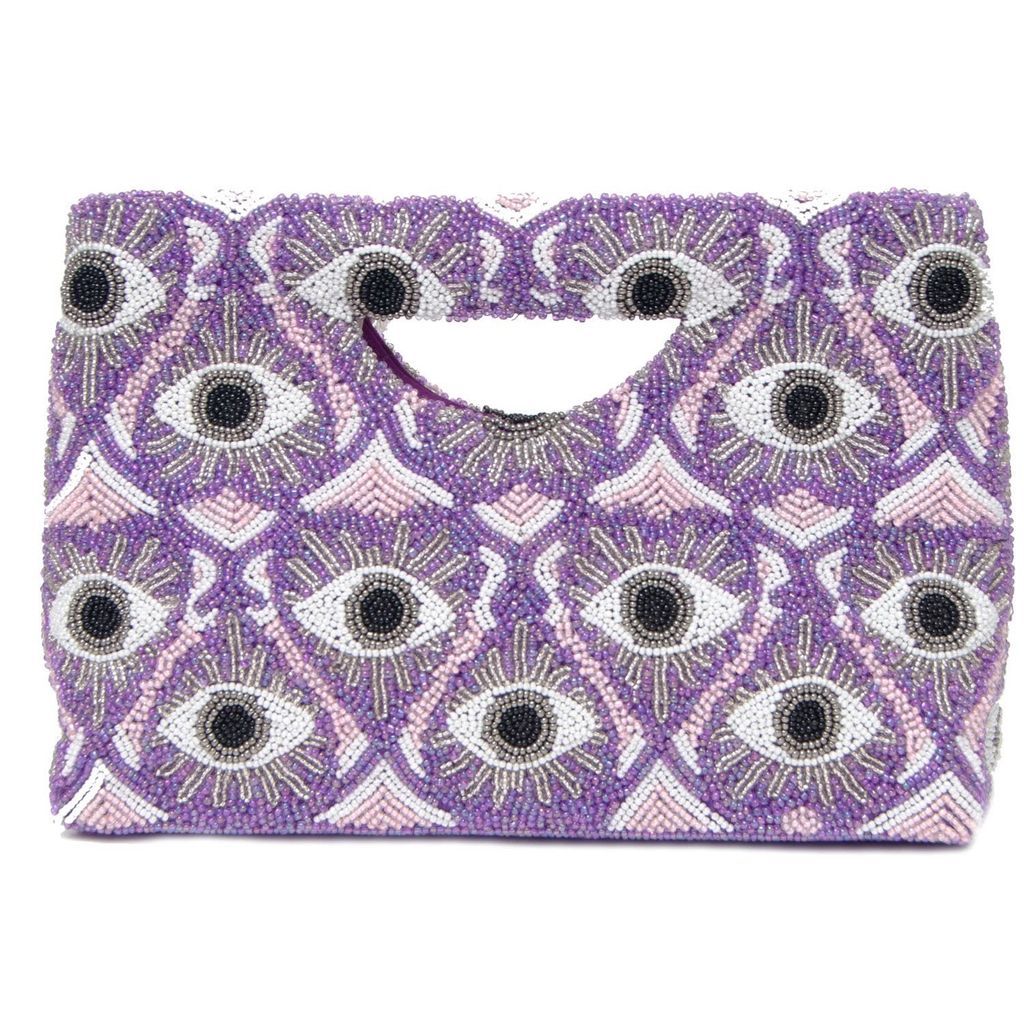 Women's Beaded Evil Eyes Bag One Size TIANA DESIGNS