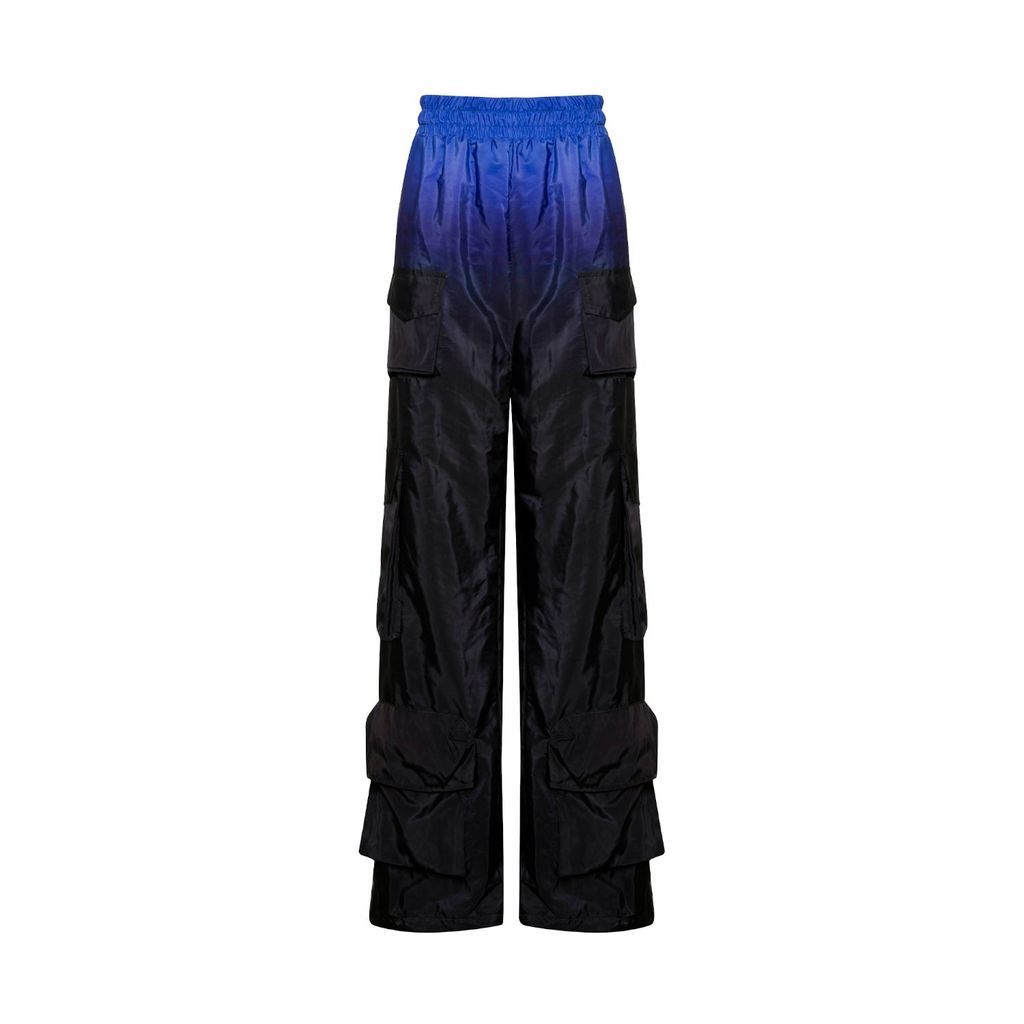 Women's Bioluminescence Oversize Cargo Pants Gradient Printed Extra Small Khéla the Label