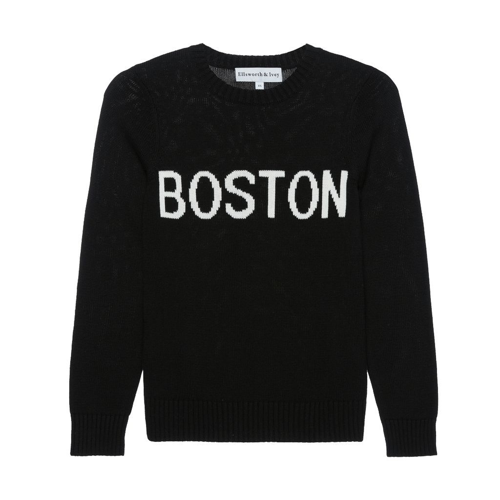 Women's Black Boston Sweater Extra Small Ellsworth + Ivey