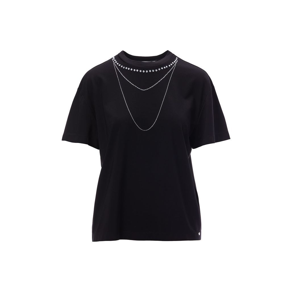 Women's Black Embellished Top Extra Small Nissa