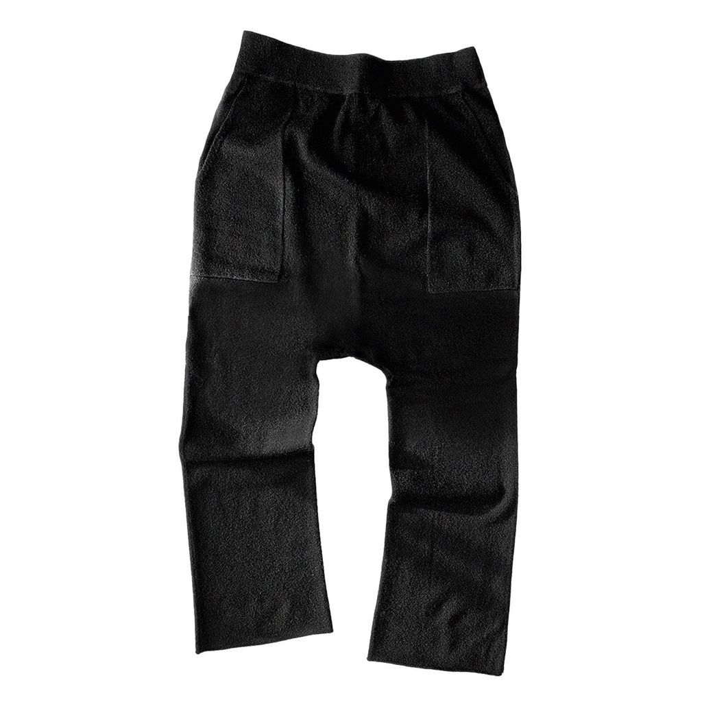 Women's Cashmere Jogger Pants - Black Small Zenzee