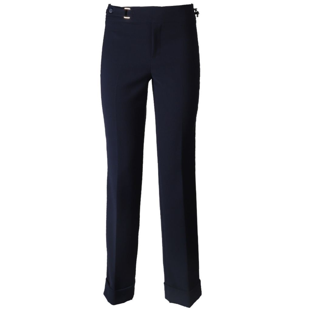 Women's Blue Navy Buckle Atelier Pants 02 Xxs The Extreme Collection