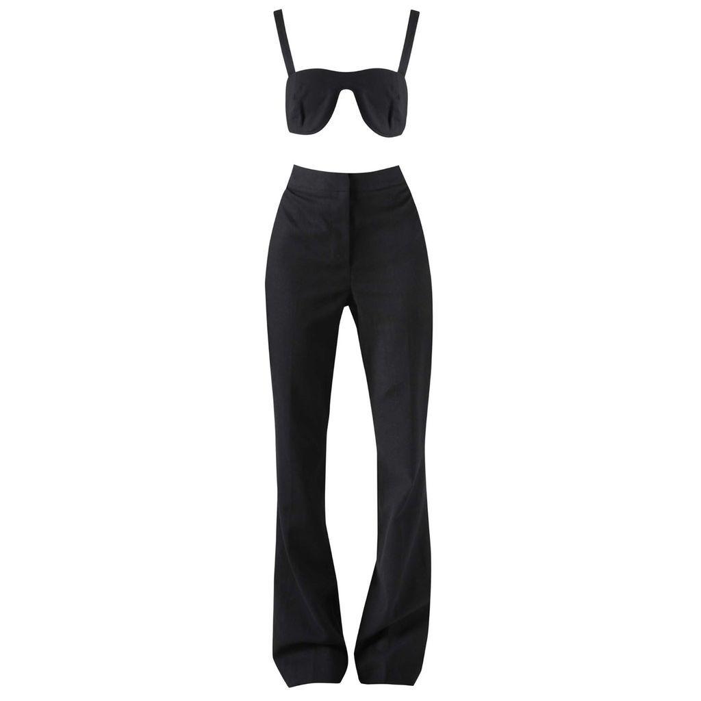 Women's Black Isobel Trouser Two-Piece Set Extra Small Miscreants