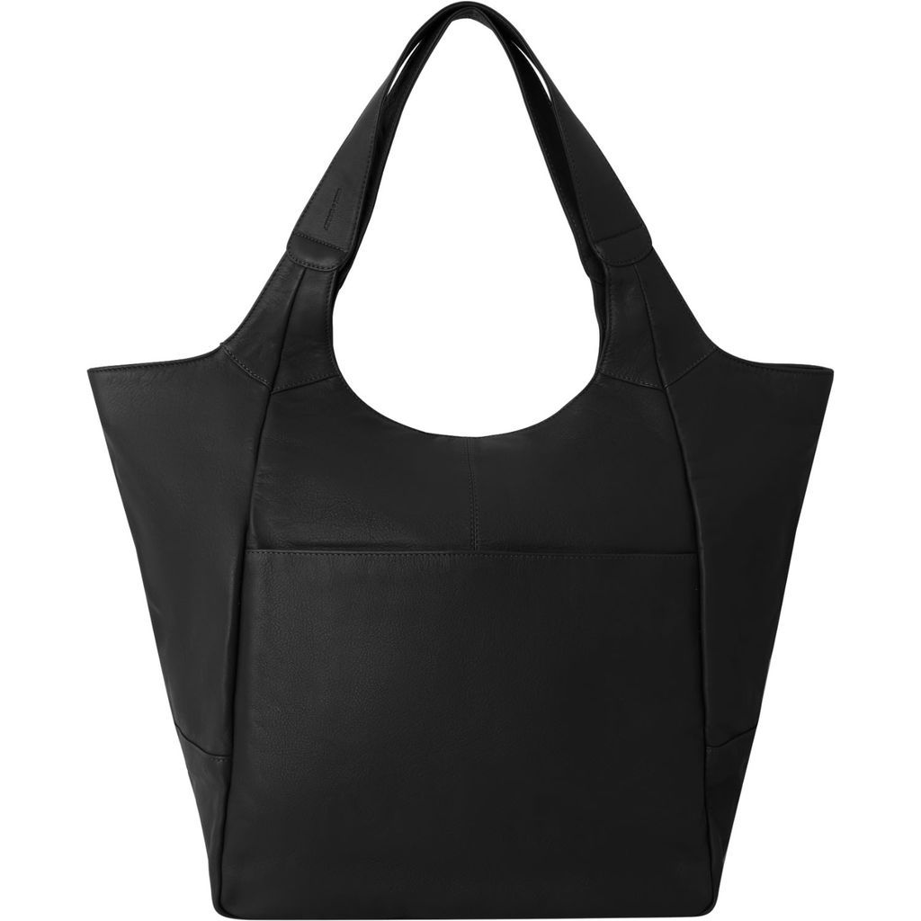 Women's Black Large Pocket Tote Shoulder Bag Bxarx Sostter