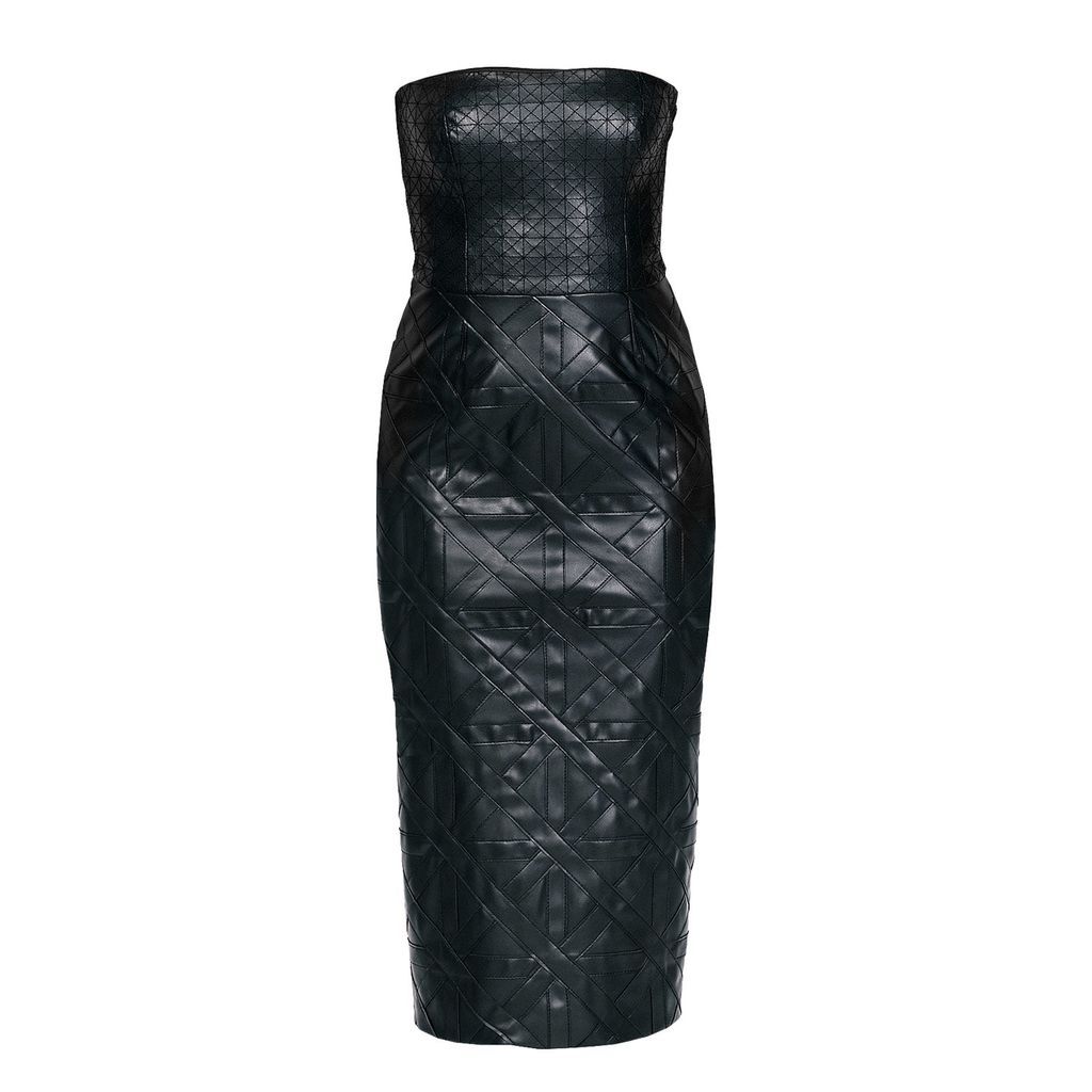 Women's Black Leather Dress In Various Shapes Extra Small Maison Bogomil