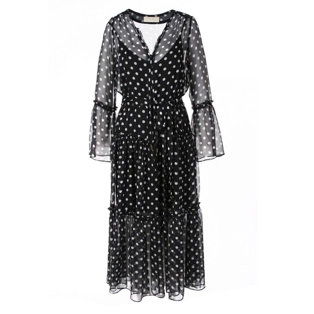 Women's Black Mireille Moonless Night Dress Small Aggi